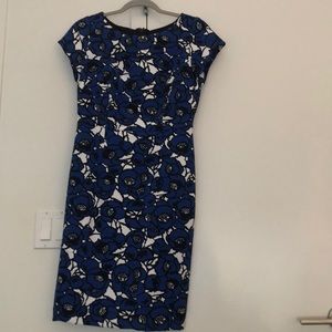 Talbots Blue & White Floral Dress